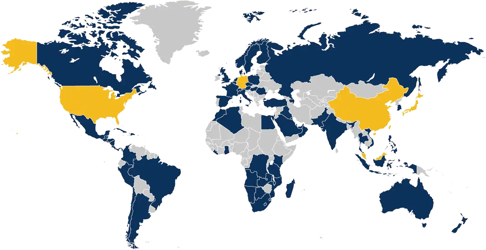 MTC麦汇及LinkedWorld全球分布